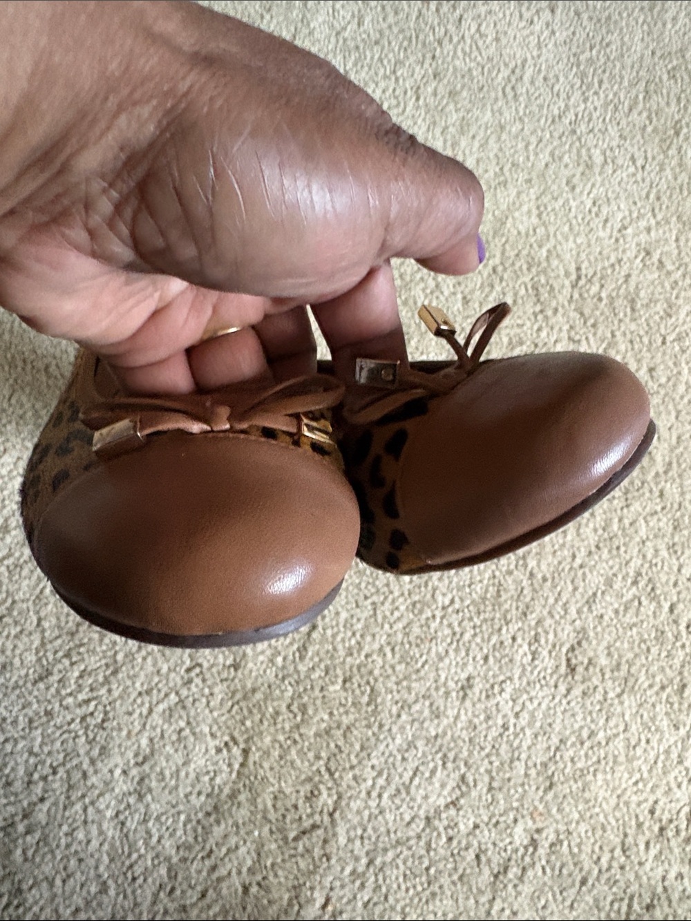 Vionic “Minna” Leopard-Print Ballet Flats in Tan/Brown - Picture 6 of 11